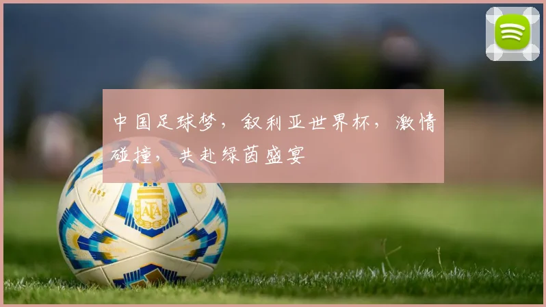 中国足球梦，叙利亚世界杯，激情碰撞，共赴绿茵盛宴